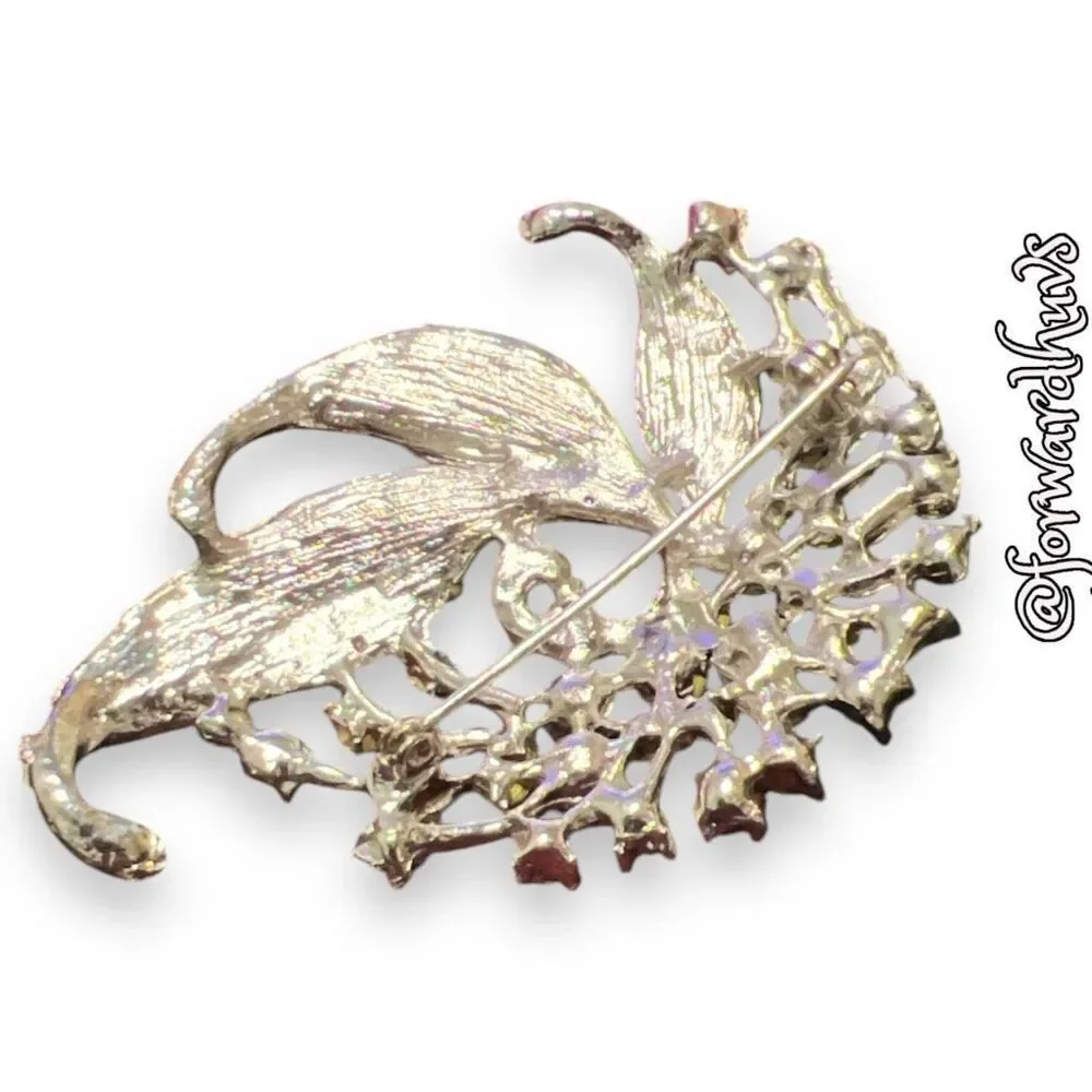 Vintage Rhinestone Brooch - Old Hollywood Glamour